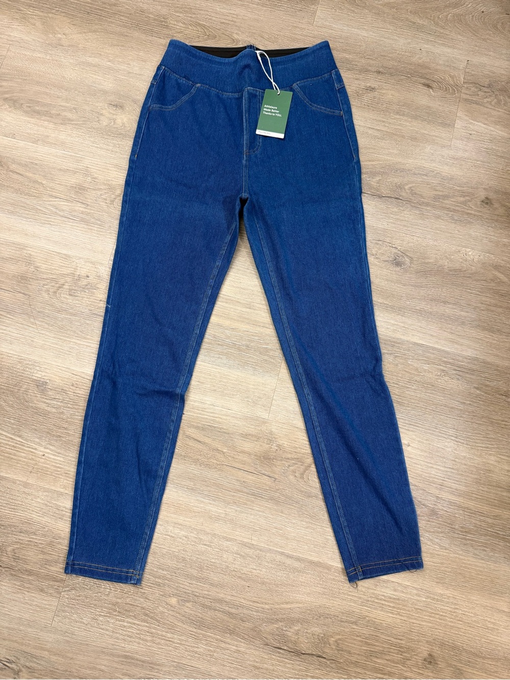 New Halara High Waisted Skinny Jeans Women’s Small Blue Stretch Denim 016